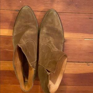 Madewell Tan Suede Booties